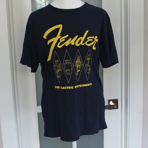 Lucky Brand Fender navy short sleeve tee, size S